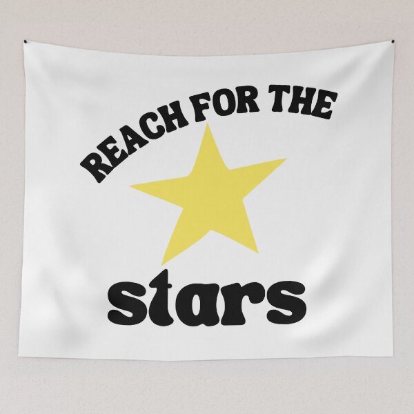 Item preview, Reach For The Stars. Retro Vintage Inspirational and Motivational Quote. designed and sold by That Cheeky Tee.