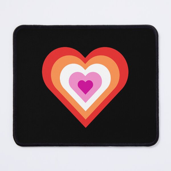 Item preview, Subtle Lesbian Pride Y2K Heart, Aesthetic Discreet Lesbian Flag designed and sold by SweetestPrints.