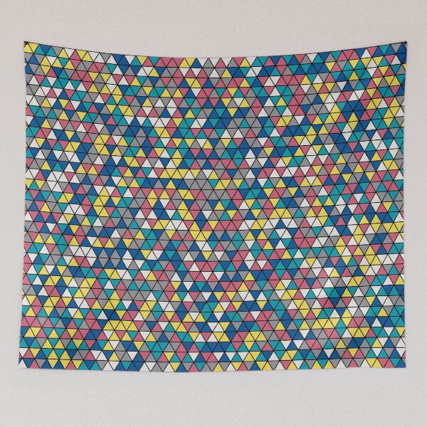 Item preview, Colourful triangles 6 - geometrical pattern designed and sold by Julia Rudens.