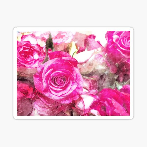 Roses Collection Watercolour Sticker