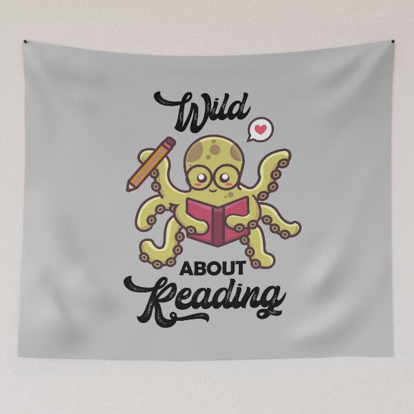 Item preview, Wild About Reading- Book Lover's Gift Ideas Version 2 designed and sold by EvaWolf.
