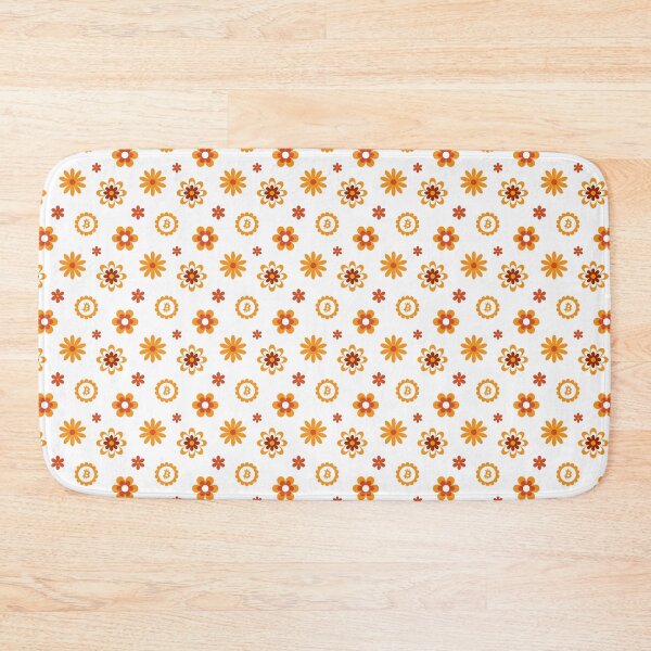 Item preview, Bitcoin Retro Floral Pattern designed and sold by Digi-Drifterz.