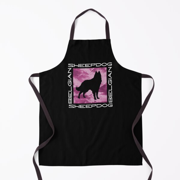 Item preview, Belgian Sheepdog Groenendael Silhouette, Modern Typography on Rose Abstract designed and sold by arlutai.