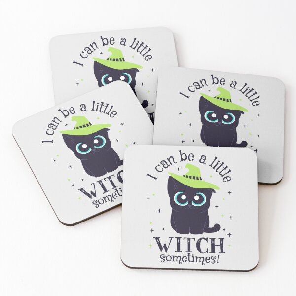 Item preview, Snarky Cute Black Cat Witch - I can be a little witch sometimes! designed and sold by abowersock.