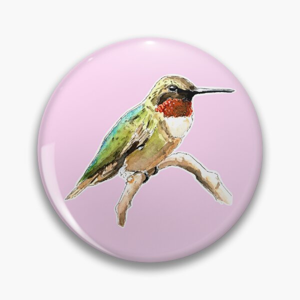 Item preview, Hummingbird Watercolor designed and sold by PainAndBrushes.
