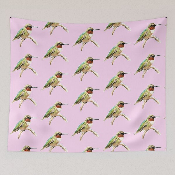 Item preview, Hummingbird Watercolor designed and sold by PainAndBrushes.