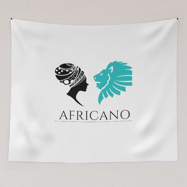 Item preview, Africano with lion T-Shirt Vintage designed and sold by RedaSouq.