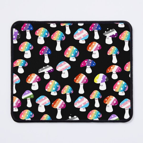 Item preview, LGBT Pride Flag Colors With Cute Mushrooms - Pride Community Design designed and sold by CamSkot.