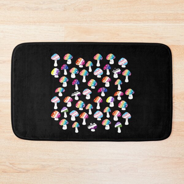 Item preview, LGBT Pride Flag Colors With Cute Mushrooms - Pride Community Design designed and sold by CamSkot.