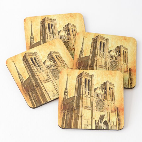 Item preview, Grace Cathedral, San Francisco blended on old paper designed and sold by NickoPrints.