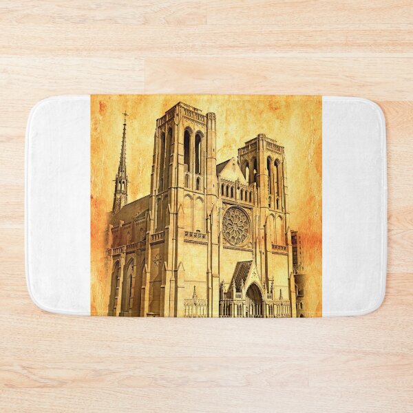 Item preview, Grace Cathedral, San Francisco blended on old paper designed and sold by NickoPrints.
