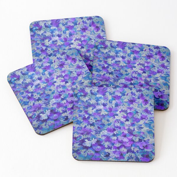 Item preview, Fashion Vintage Floral Pattern Blue White Purple Spring Flowers designed and sold by CattlettArt.
