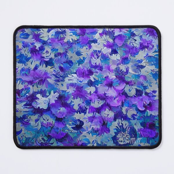 Item preview, Fashion Vintage Floral Pattern Blue White Purple Spring Flowers designed and sold by CattlettArt.