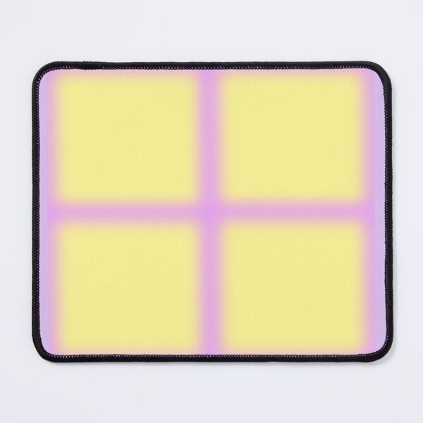 Item preview, Defused Canary Yellow Squares with Lavender Blurred Edges designed and sold by ThisNThatImages.