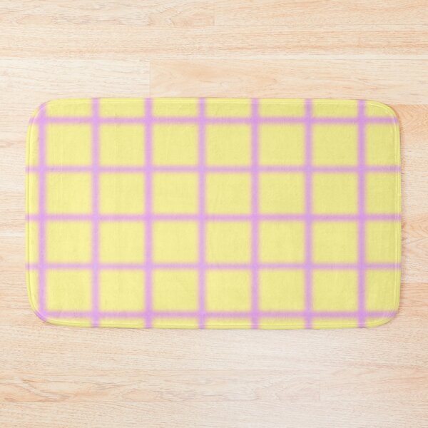 Item preview, Defused Canary Yellow Squares with Lavender Blurred Edges designed and sold by ThisNThatImages.