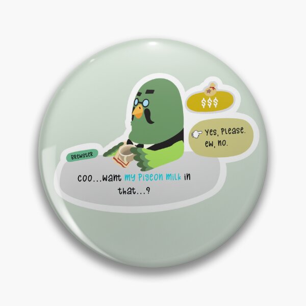 Item preview, ACNH Brewster Pigeon Milk designed and sold by StickerSmiths.