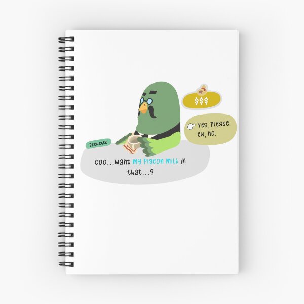 Item preview, ACNH Brewster Pigeon Milk designed and sold by StickerSmiths.