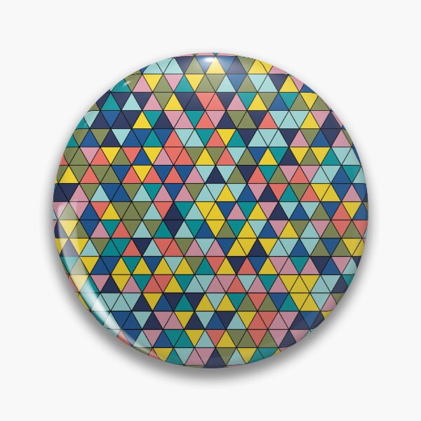 Item preview, Colourful triangles 9 - geometrical pattern designed and sold by Julia Rudens.