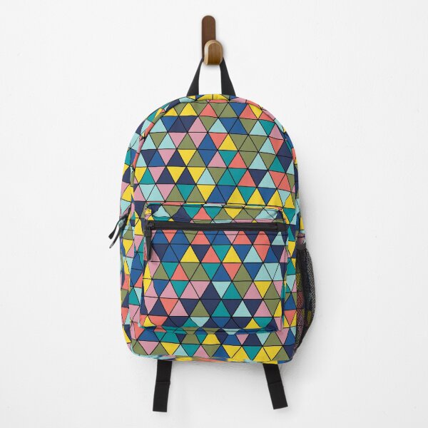 Item preview, Colourful triangles 9 - geometrical pattern designed and sold by Julia Rudens.