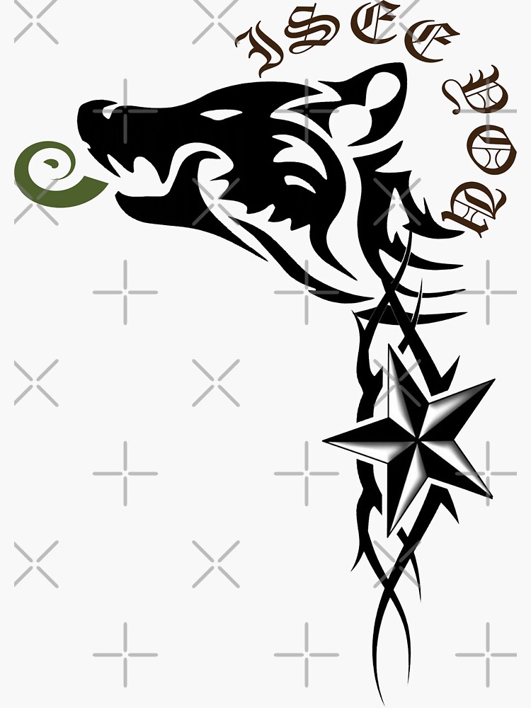 "The wolf star" Sticker for Sale by JohaneMH Redbubble