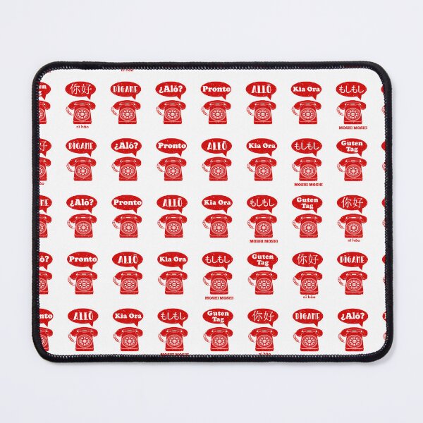 Item preview, Foreign Language greetings telephone pattern designed and sold by piedaydesigns.