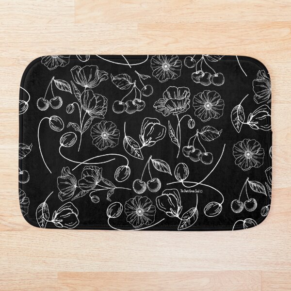 Item preview, Poppies and Cherries - White and Black designed and sold by DarkGreenSoul.