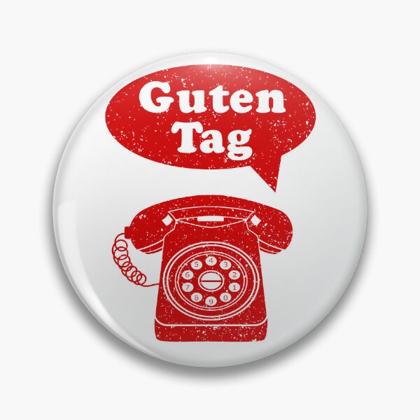 Item preview, Guten Tag German Language Telephone greeting designed and sold by piedaydesigns.