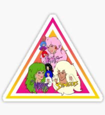 Jem and the Holograms + The Misfits meet The Stingers! Sticker