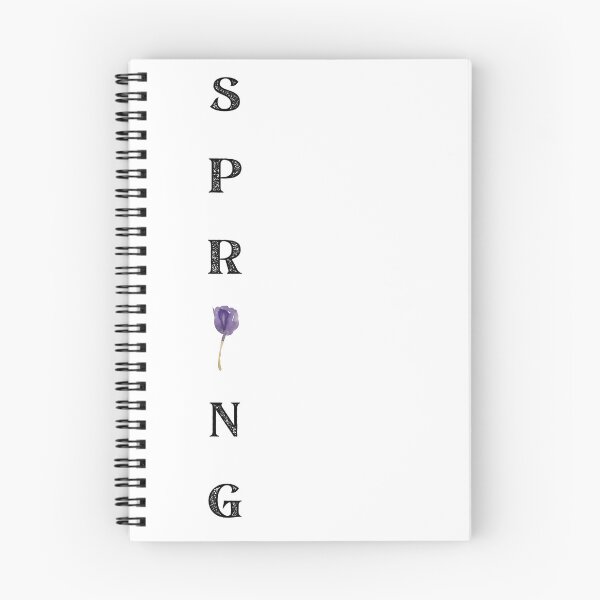 Item preview, SPRING Purple Tulip Vertical Black Text designed and sold by MochaMeli.