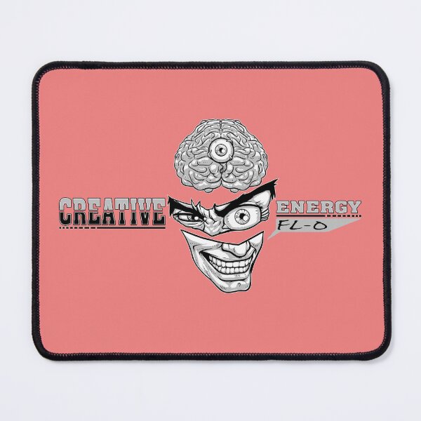 Item preview, WEIRDO - Creative Energy Flo - Face - Black and White - Light Coral designed and sold by hector2ortega.