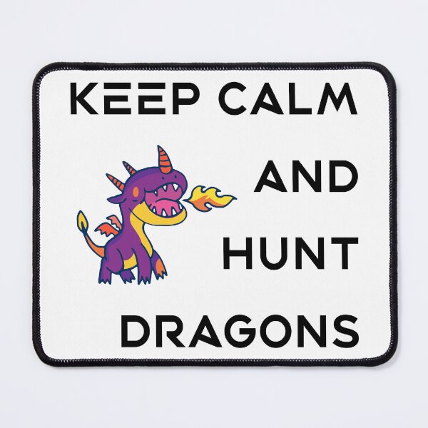 Item preview, keep calm and hunt dragons designed and sold by vogowa.