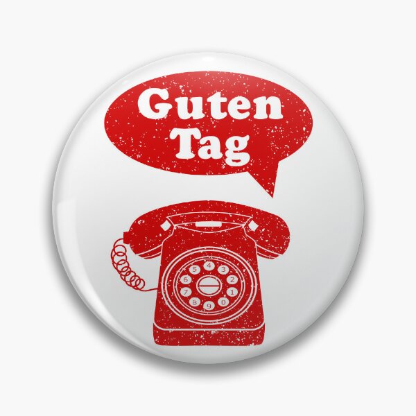 Item preview, Guten Tag German Language Telephone greeting designed and sold by piedaydesigns.