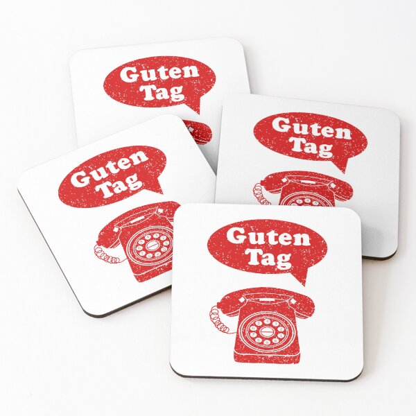 Item preview, Guten Tag German Language Telephone greeting designed and sold by piedaydesigns.