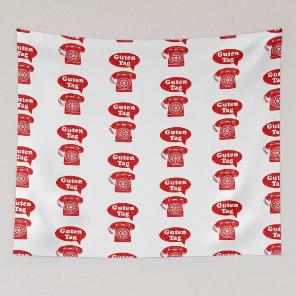 Item preview, Guten Tag German Language Telephone greeting designed and sold by piedaydesigns.