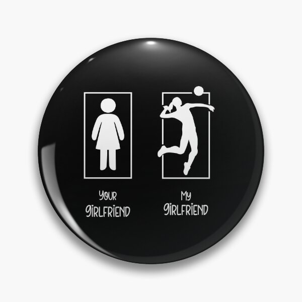 Item preview, Your Girlfriend Vs My Girlfriend Romantic Couple Idea For Volleyball Lover  designed and sold by ZETTIF ⭐⭐⭐⭐⭐.