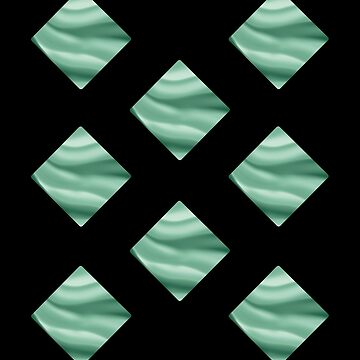 Artwork thumbnail, Minty Cream Minimalist Diamond Pattern by BlazeraptorGirl