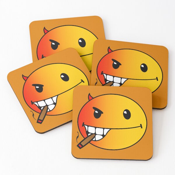 Item preview, Half Good & Half Evil Smiley Face designed and sold by RawSunArt.