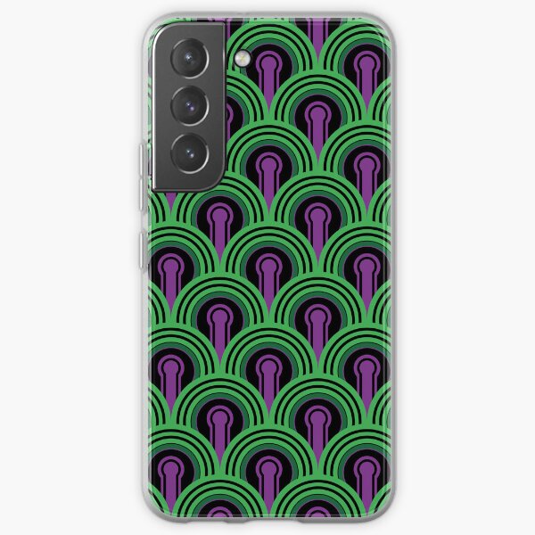 Geometric Pattern: Keyhole Arch: Purple/Green Samsung Galaxy Soft Case