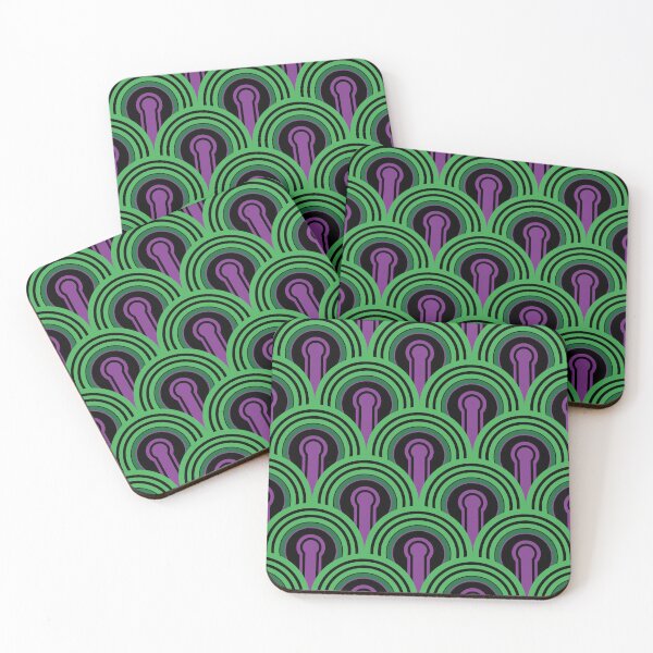 Item preview, Geometric Pattern: Keyhole Arch: Purple/Green designed and sold by Red Wolf.