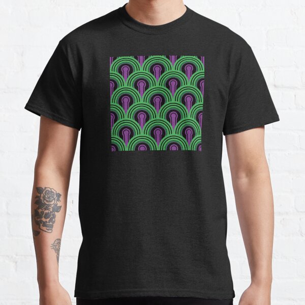 Geometric Pattern: Keyhole Arch: Purple/Green Classic T-Shirt