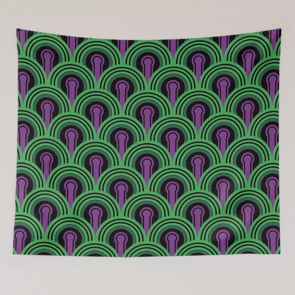 Item preview, Geometric Pattern: Keyhole Arch: Purple/Green designed and sold by Red Wolf.