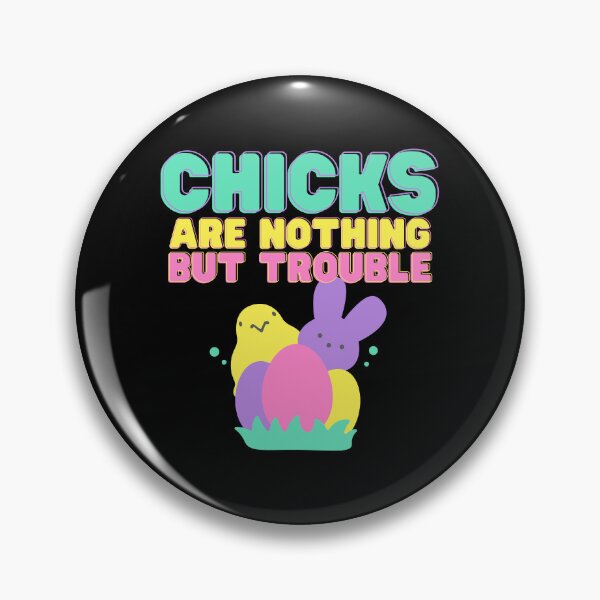 Item preview, Easter Bunny Chicks Are Trouble Basket Gift designed and sold by GrynszpanDezign.