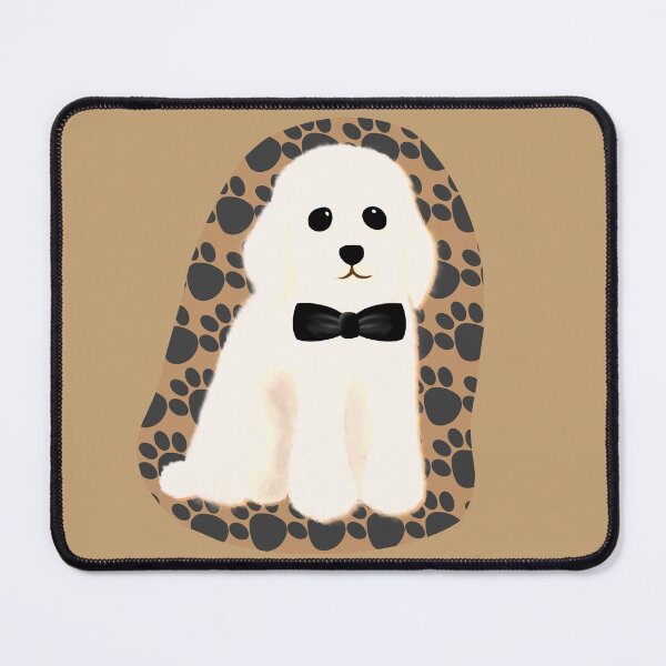 Item preview, Poodle Puppy White - Bow-Tie designed and sold by Majo Art ✦ Digital Artist .