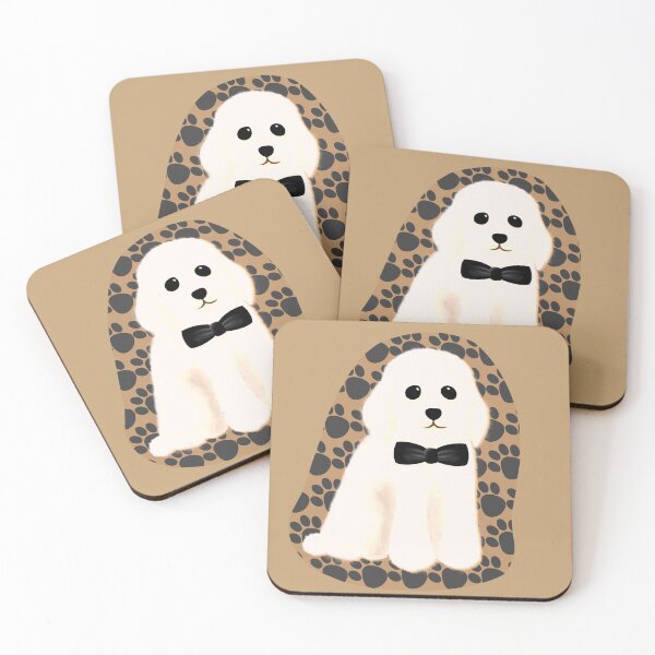 Item preview, Poodle Puppy White - Bow-Tie designed and sold by Majo Art ✦ Digital Artist .