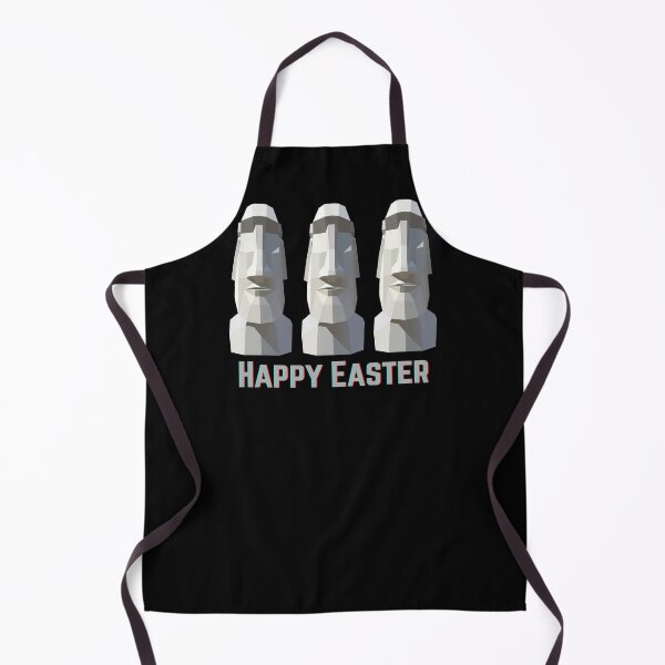 Item preview, Funny Happy Easter Island Heads Silly Holiday designed and sold by Purple Fern Art.