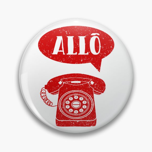Item preview, Allo French greeting  Retro Telephone designed and sold by piedaydesigns.