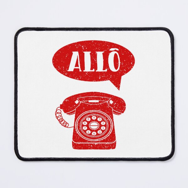 Item preview, Allo French greeting Retro Telephone designed and sold by piedaydesigns.