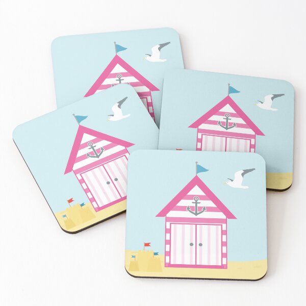 Item preview, Pink Beach Hut designed and sold by StudioShine.