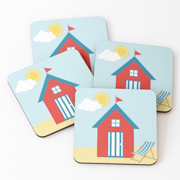 Item preview, Red Beach Hut designed and sold by StudioShine.