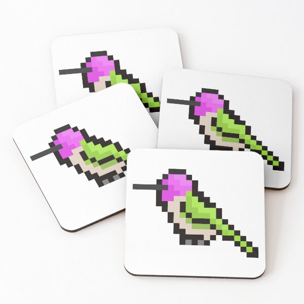 Item preview, Large Anna's Hummingbird Pixel Art designed and sold by holfinak.